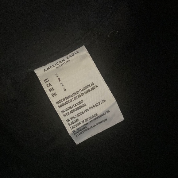 American Eagle black jean shorts - Picture 3 of 3